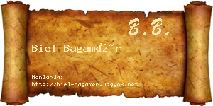 Biel Bagamér névjegykártya